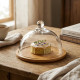 Cake Serving Platter with Glass Lid